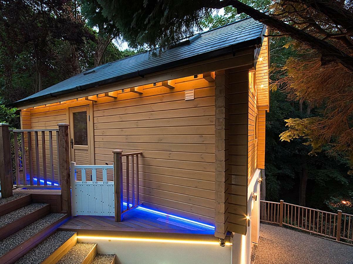 Villa Alum Chine Log Cabin Bournemouth Exterior foto